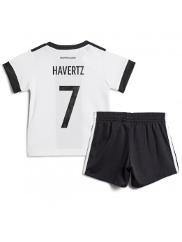 Otroški Nogometna dresi replika Nemčija Kai Havertz #7 Domači SP 2022 Kratek rokav (+ hlače)
